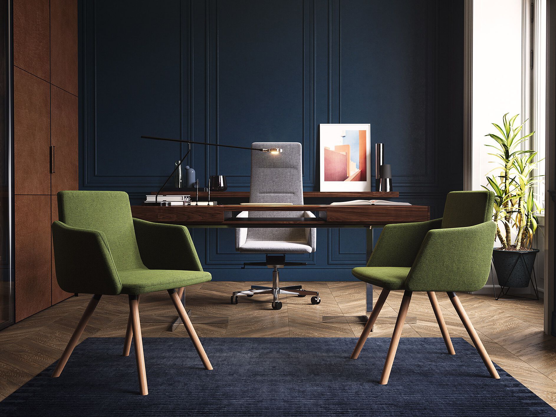 Тканевый стул с подлокотниками LD Seating ARCH-00004821 - Вид №1