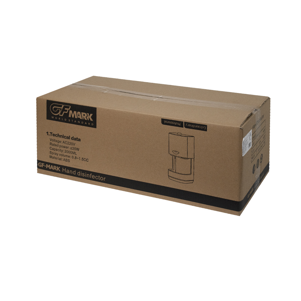 GFmark - Дозатор сенсорный с ПОДСТАВКОЙ, ДЕЗИНФЕКЦИЯ, белый, пластик АБС, 2000 мл, код: 6343  - Вид №6