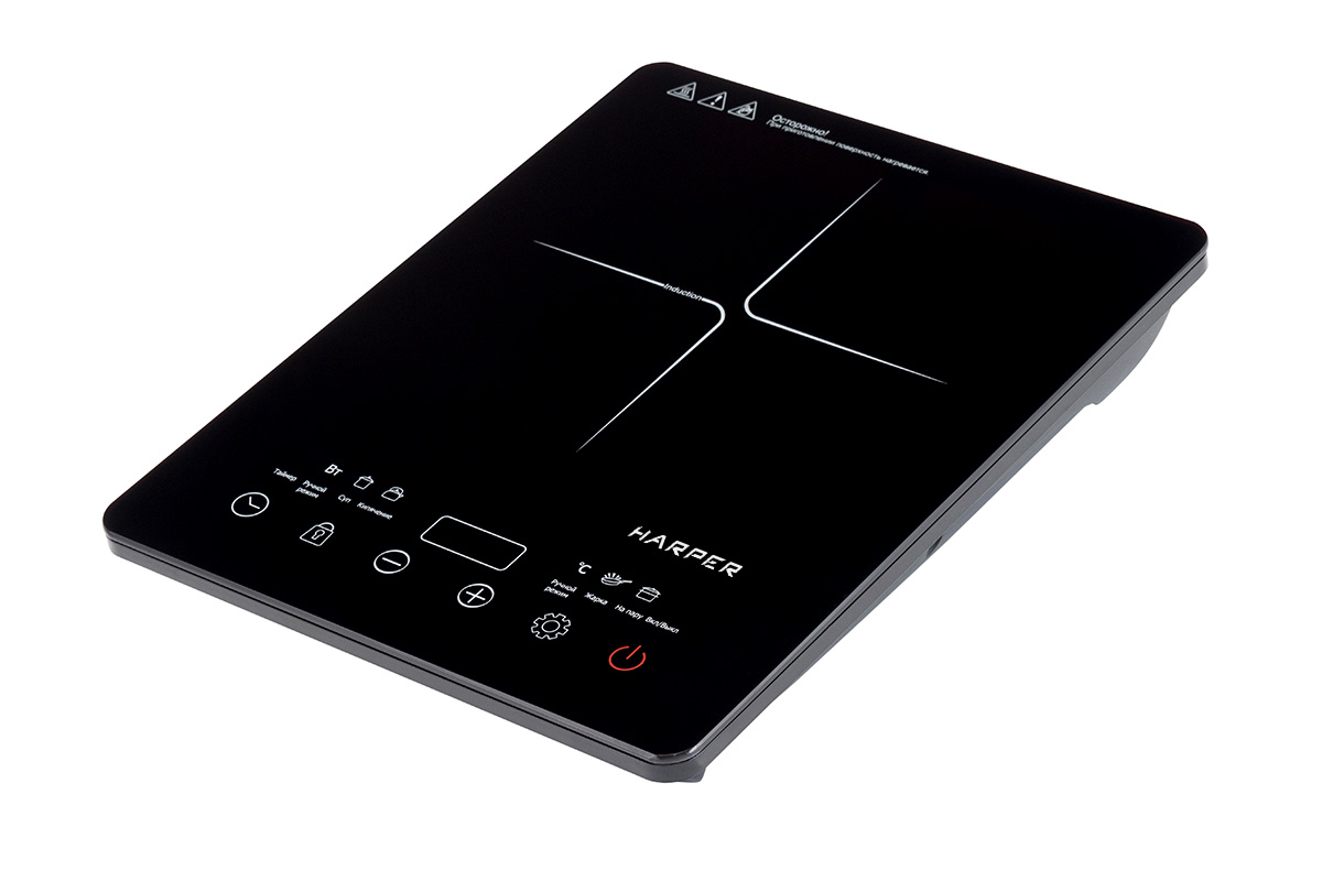5351529 Плита компактная электрическая HARPER HIC-101 черный STDN-0100879 - Вид №2