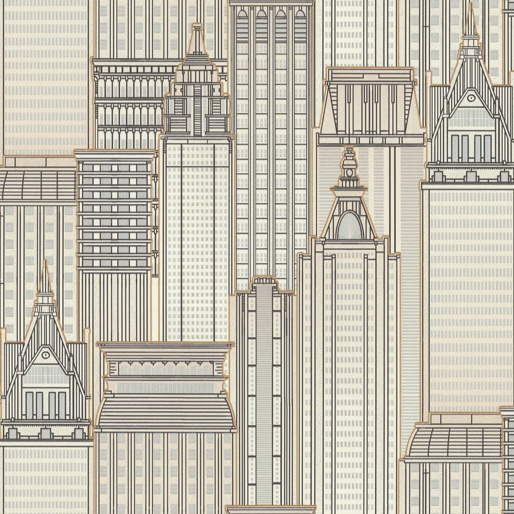 Обои флизелиновые Euro Decor Skyline белые 1.06 м 7117-00 89111888 STLM-2097111 - Вид №1