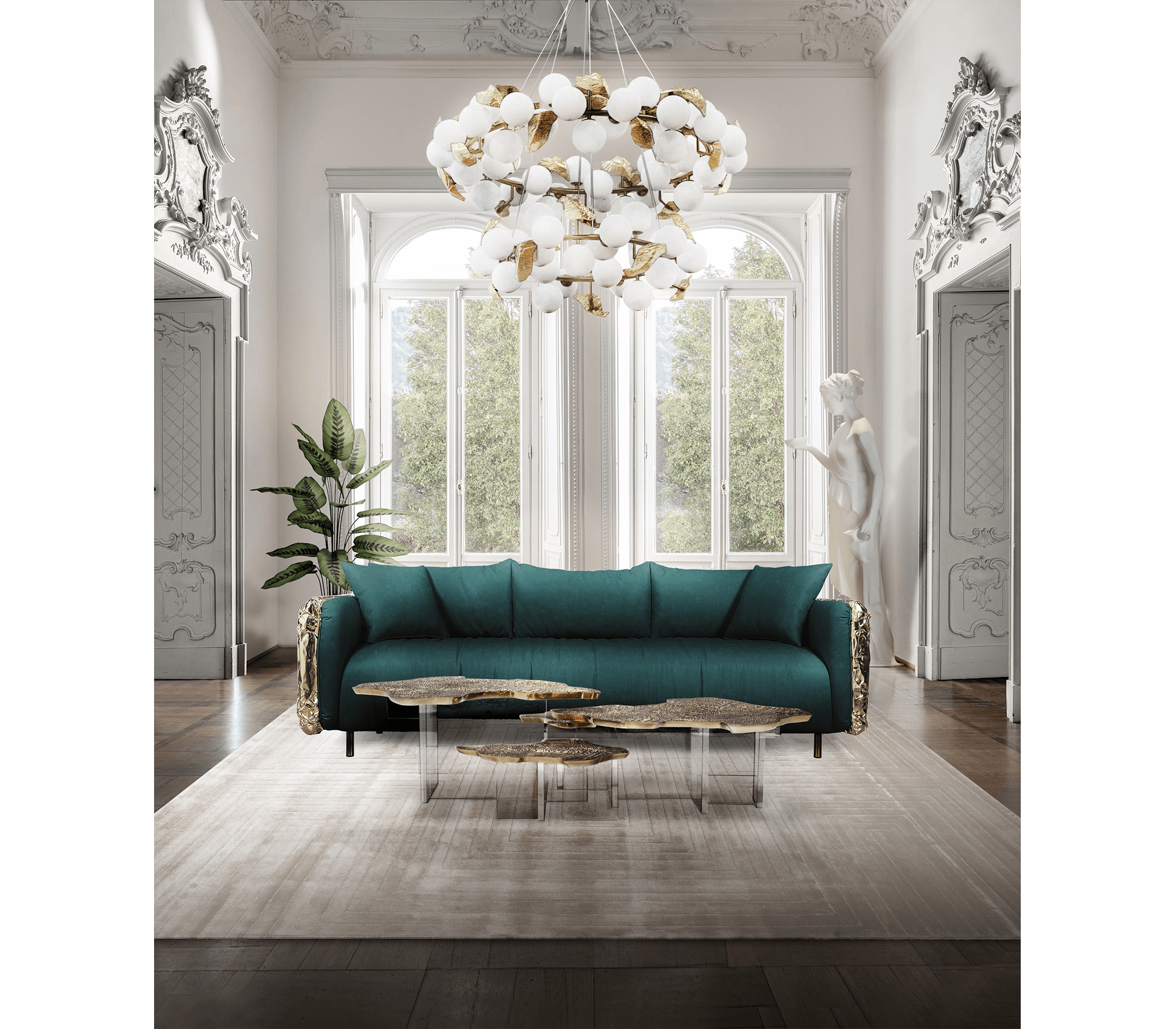 0-191 Зеленый диван Imperfectio Boca Do Lobo  - Вид №8