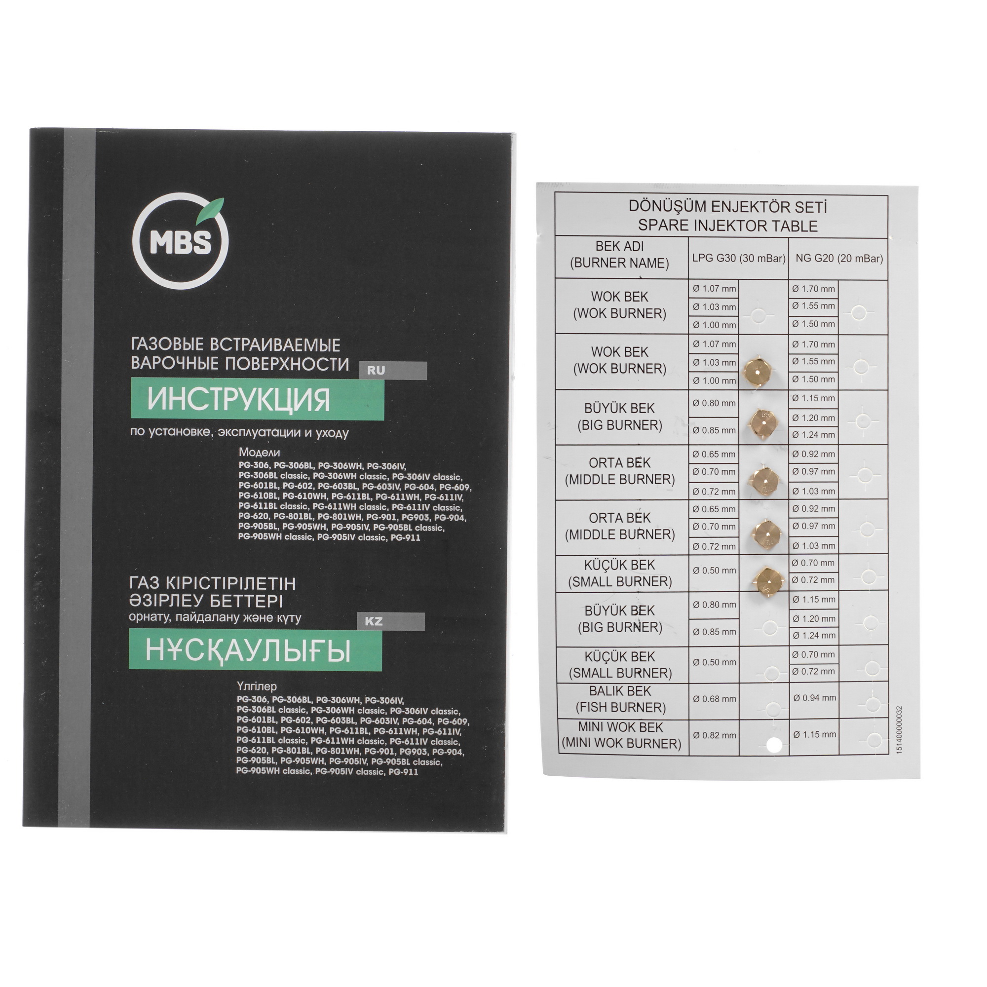 5322426 Газовая варочная поверхность MBS PG-905WH CLASSIC STDN-0132838 - Вид №5