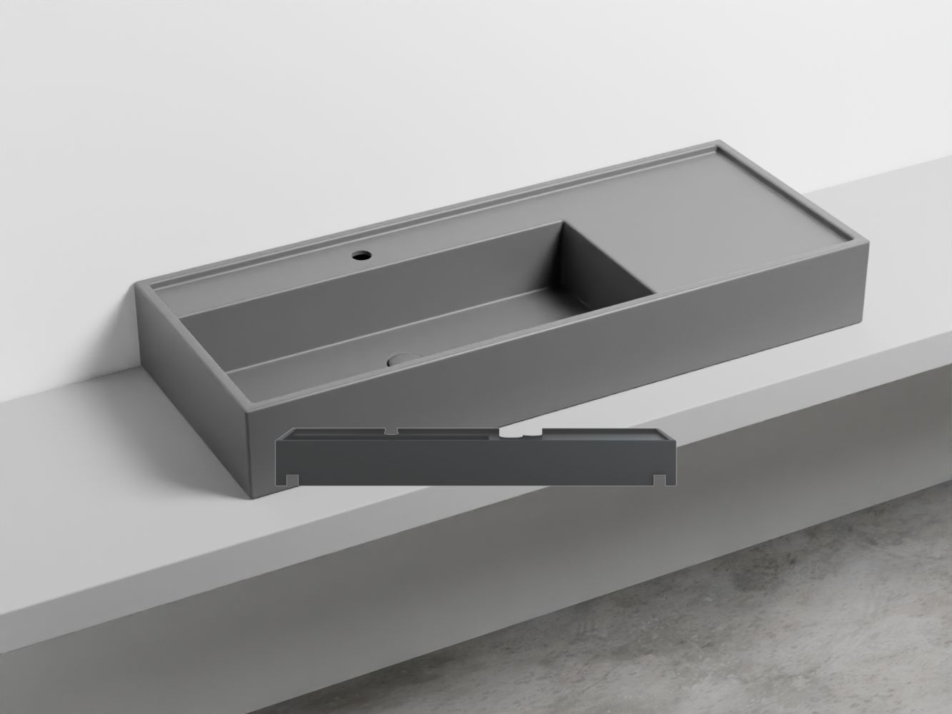 PNLA-BA Керамическая раковина на одно отверстие 140 cielo Plinio Ceramica Cielo