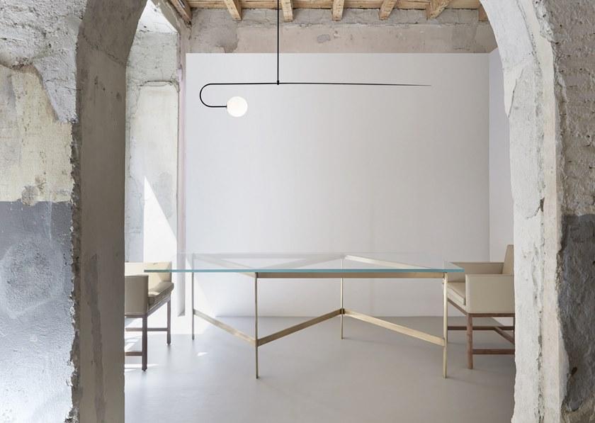 BassamFellows Мягкое кожаное кресло с подлокотниками Wood frame dining Cb-540 - Вид №5