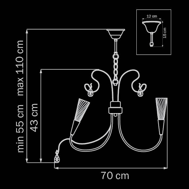 Подвесная люстра Lightstar Aereo 711093 LIGHTSTAR ДИЗАЙНЕРСКИЕ, AEREO 056285 Золотой  - Вид №1