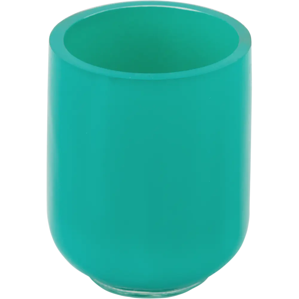 Стакан для зубных щёток Vidage Brilliante полирезин цвет зелёный бирюзовый STLM-2197844 - Вид №1