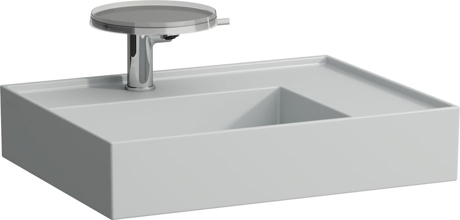 H8103347571121 Раковина с полочкой справа, со специальным скрытым сливом LAUFEN PRO - Вид №14