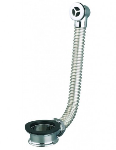 591000 000 00  Полный перелив для умывальника, крышка Д. 25 мм, хромированная латунь Valentin Хром  - Вид №1