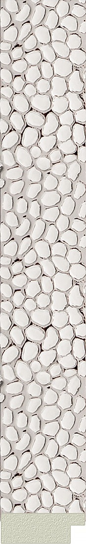 BY 7002 Зеркало в багетной раме - чеканка белая 46 mm EVOFORM Octagon - Вид №3