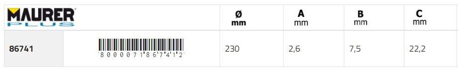 MAURER PLUS Алмазные диски с фланцем для гранита, бетона и плитки sun-id-1352311 - Вид №1