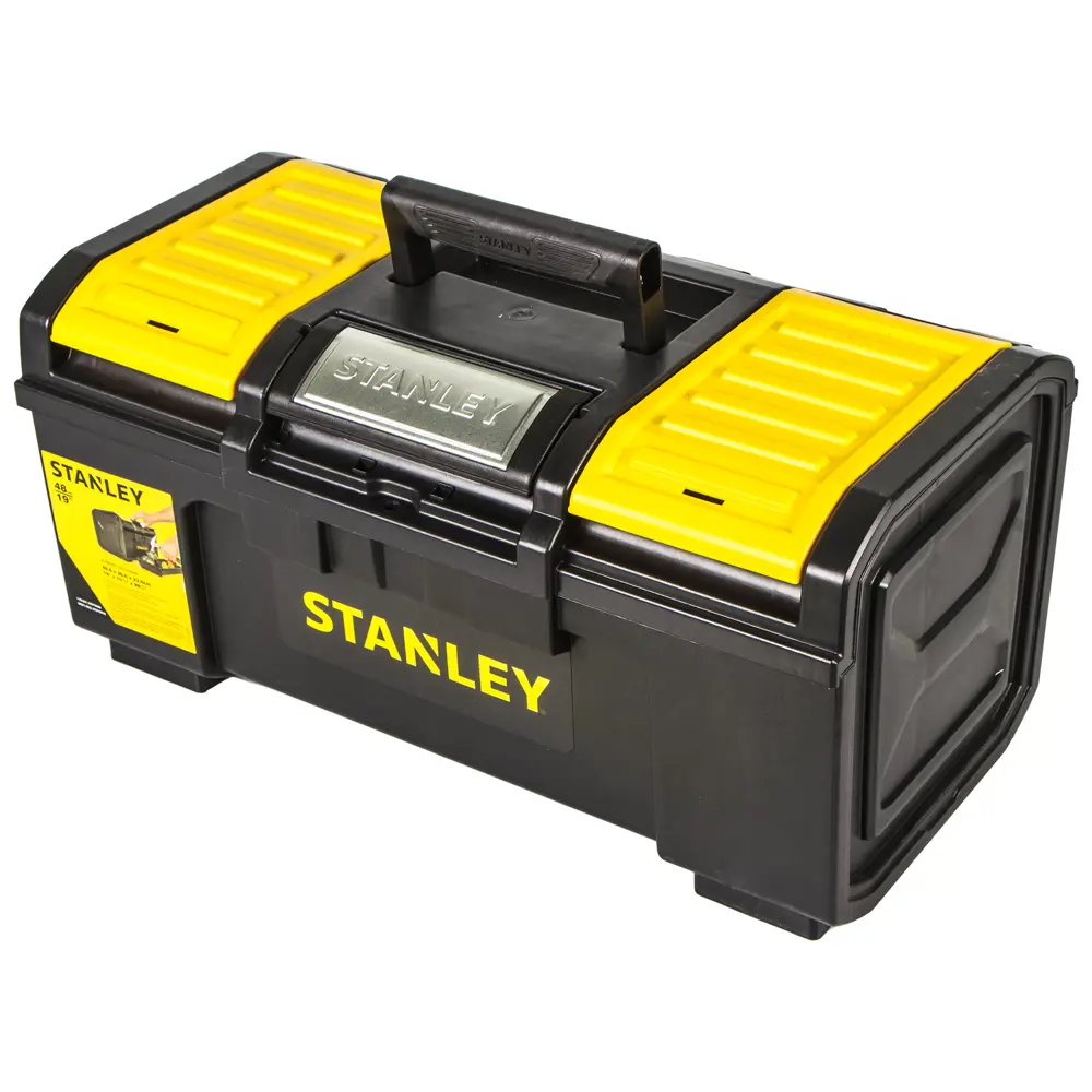 Ящик для инструмента Stanley 480х266х236 мм, пластик, чёрный/жёлтый 16518306 STLM-2100876 