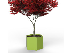 Низкая стальная плантатор