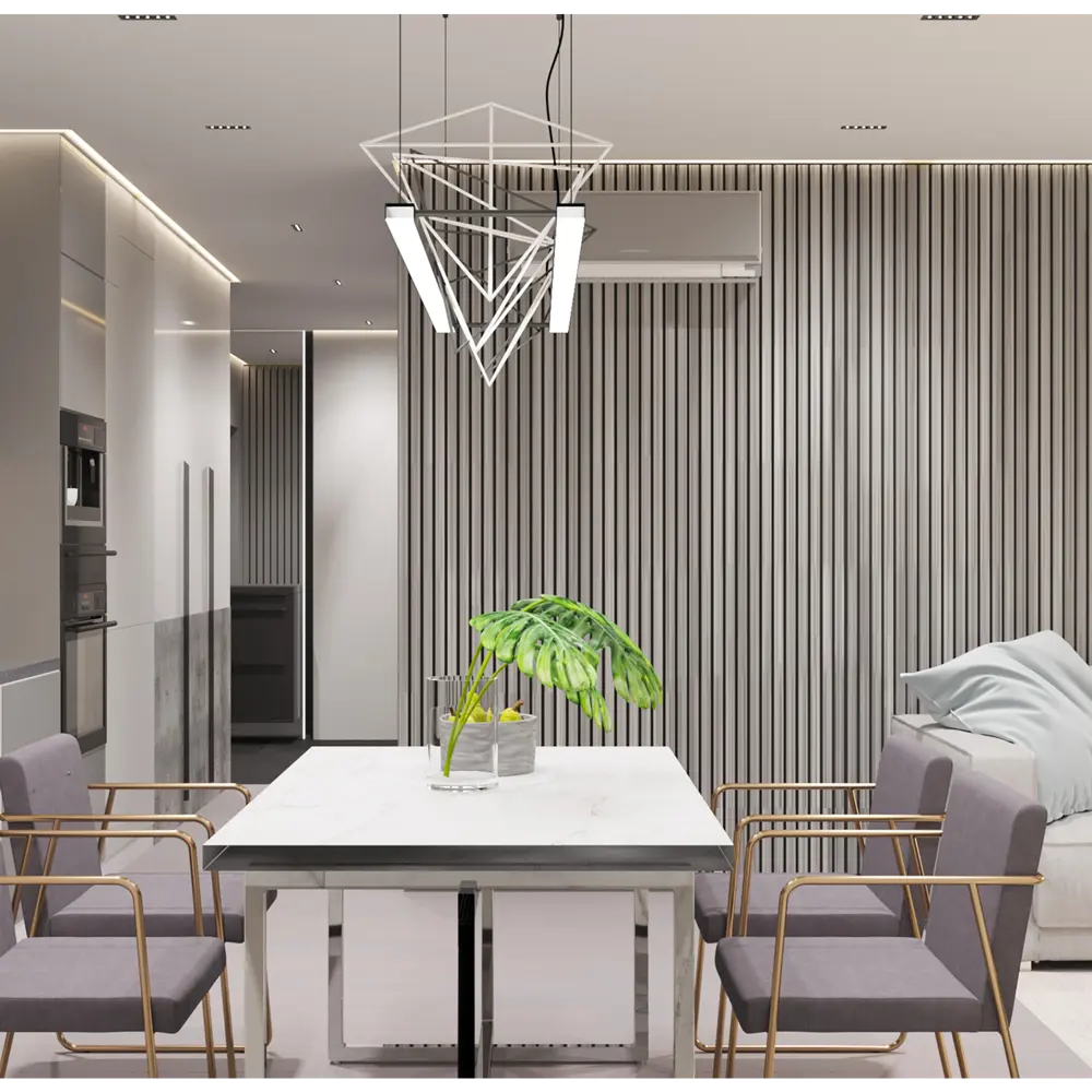 PORTIKA Рейка МДФ для стильного зонирования пространства в оттенке европейский дуб серый 85314196 STLM-1335929 - Вид №2