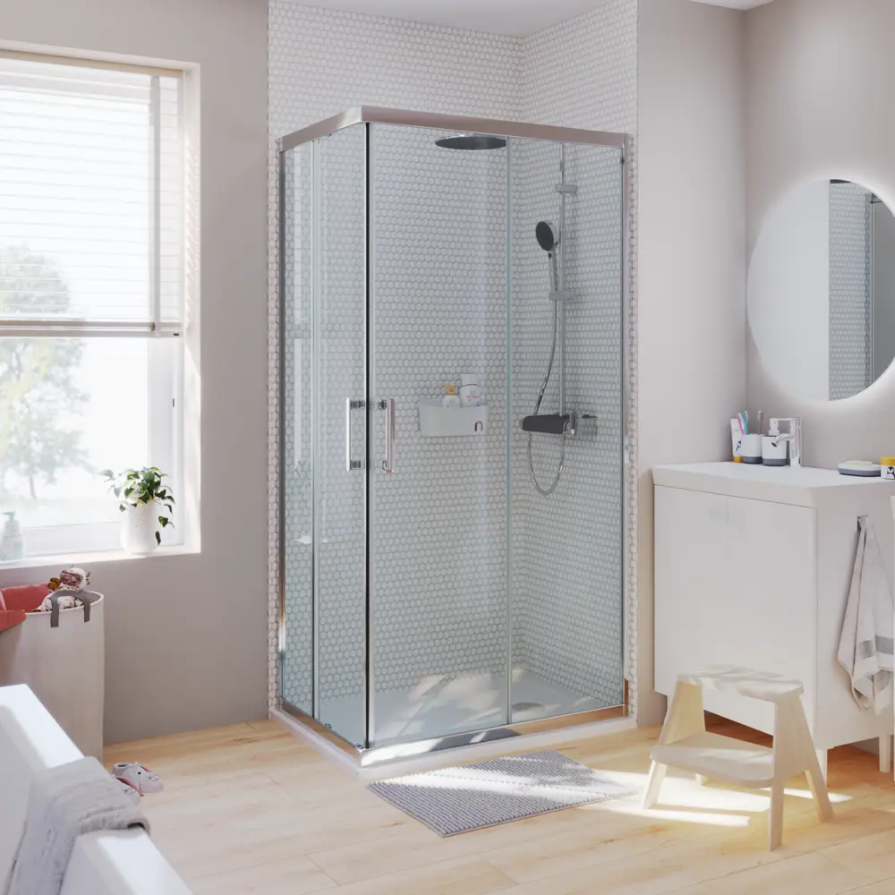 Комплект стекол для душевой ширмы Sensea Easy 70x100 см STLM-2105384 - Вид №39