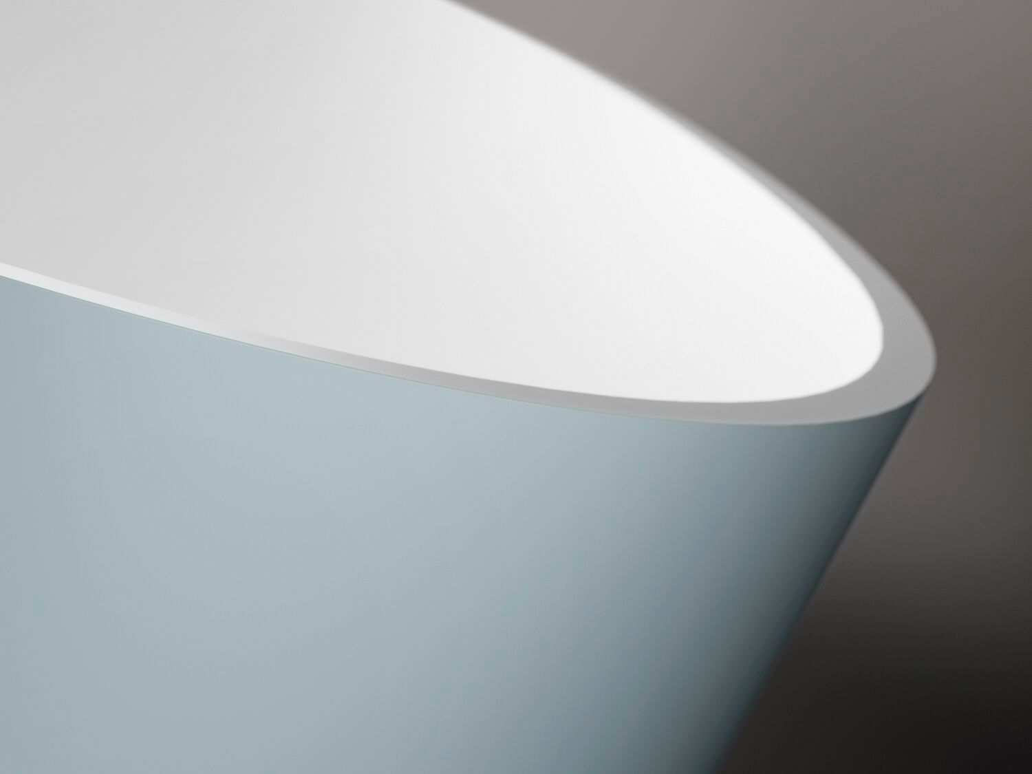 Овальная ванна в центре комнаты в твердой поверхности Gruppo Treesse мебель для ванной комнаты-отдельно стоящие ванны ARCH-00050901 - Вид №8