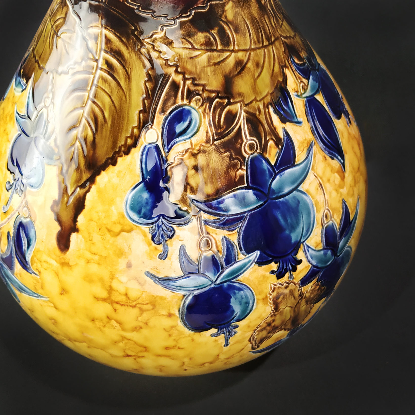 Ваза с росписью «Синие плоды» PROVANSFAIENCE sun-id-994578 - Вид №1