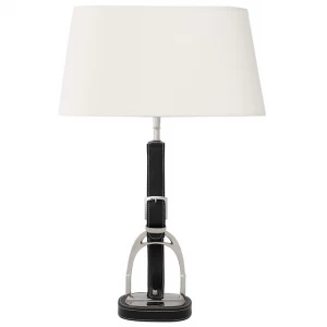 Настольная лампа Olympia Equestrian от Eichholtz Чёрный 107265 EICHHOLTZ КЛАССИЧЕСКИЕ 061832 Белый;черный