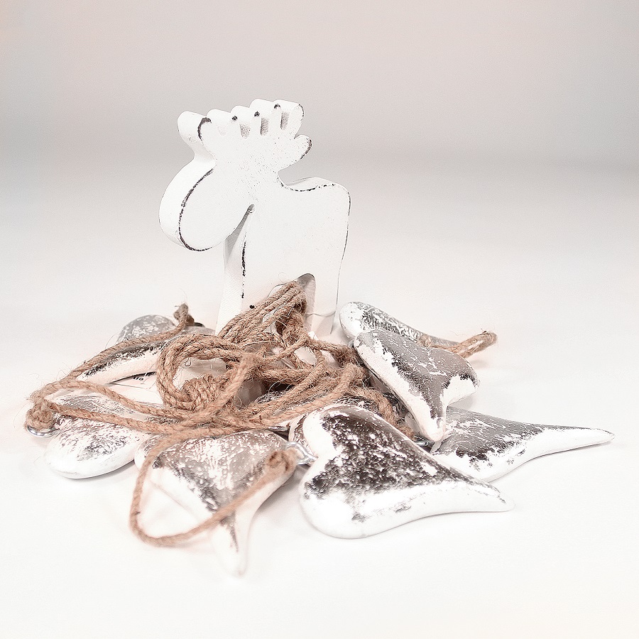 en_ny0011 Фигурка декоративная white raindeer, 15х11х5 см EnjoyMe  - Вид №2