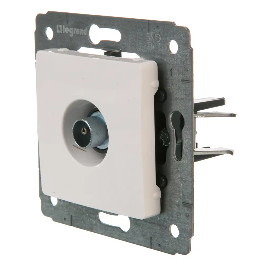 ТВ-розетка встраиваемая Legrand Cariva звезда, цвет белый STLM-2151453 - Вид №2