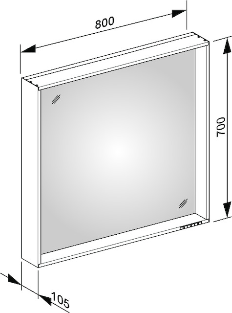 33096ZZ3000 Зеркало с подсветкой KEUCO Plan - Вид №16