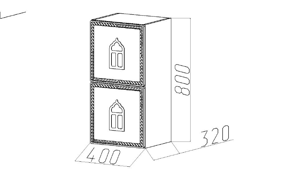 Полка детская вертикальная "Венеция" МАНДАРИН ВЕНЕЦИЯ 178671 Красный Santreyd - Вид №5