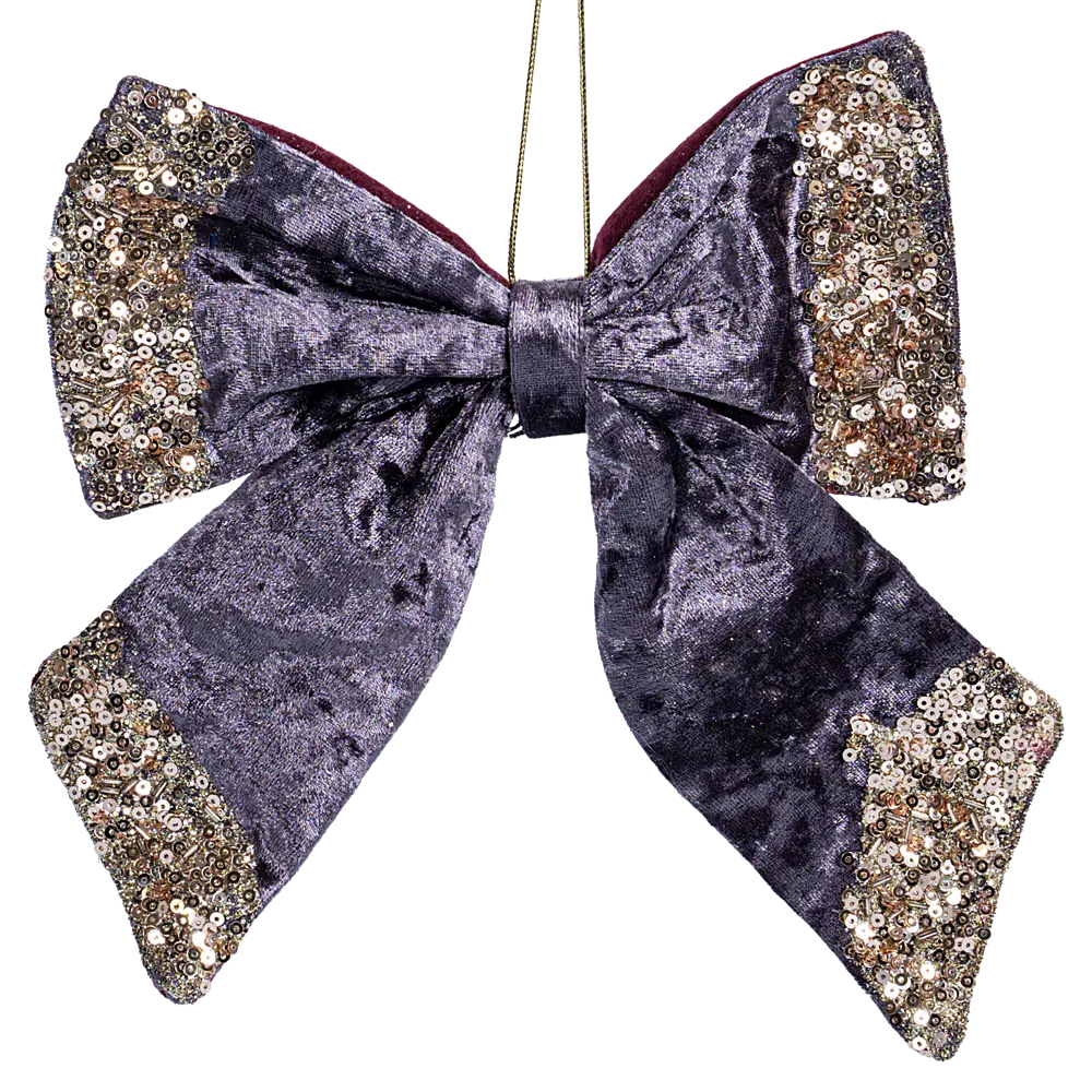 89368971 Украшение декоративное Бант 22x20 см фиолетовый STLM-1408458 Santreyd 