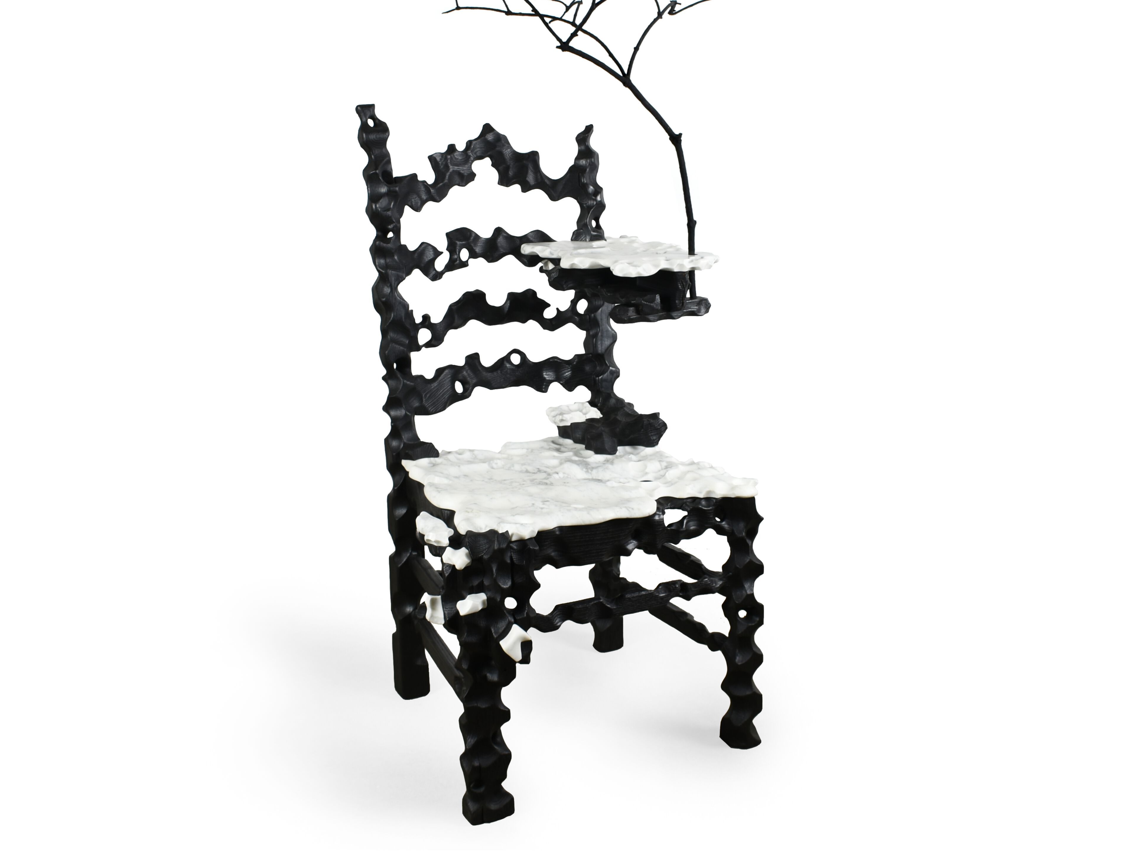 Деревянный и мраморный стул LO Contemporary THRONE ARCH-00030827 - Вид №1