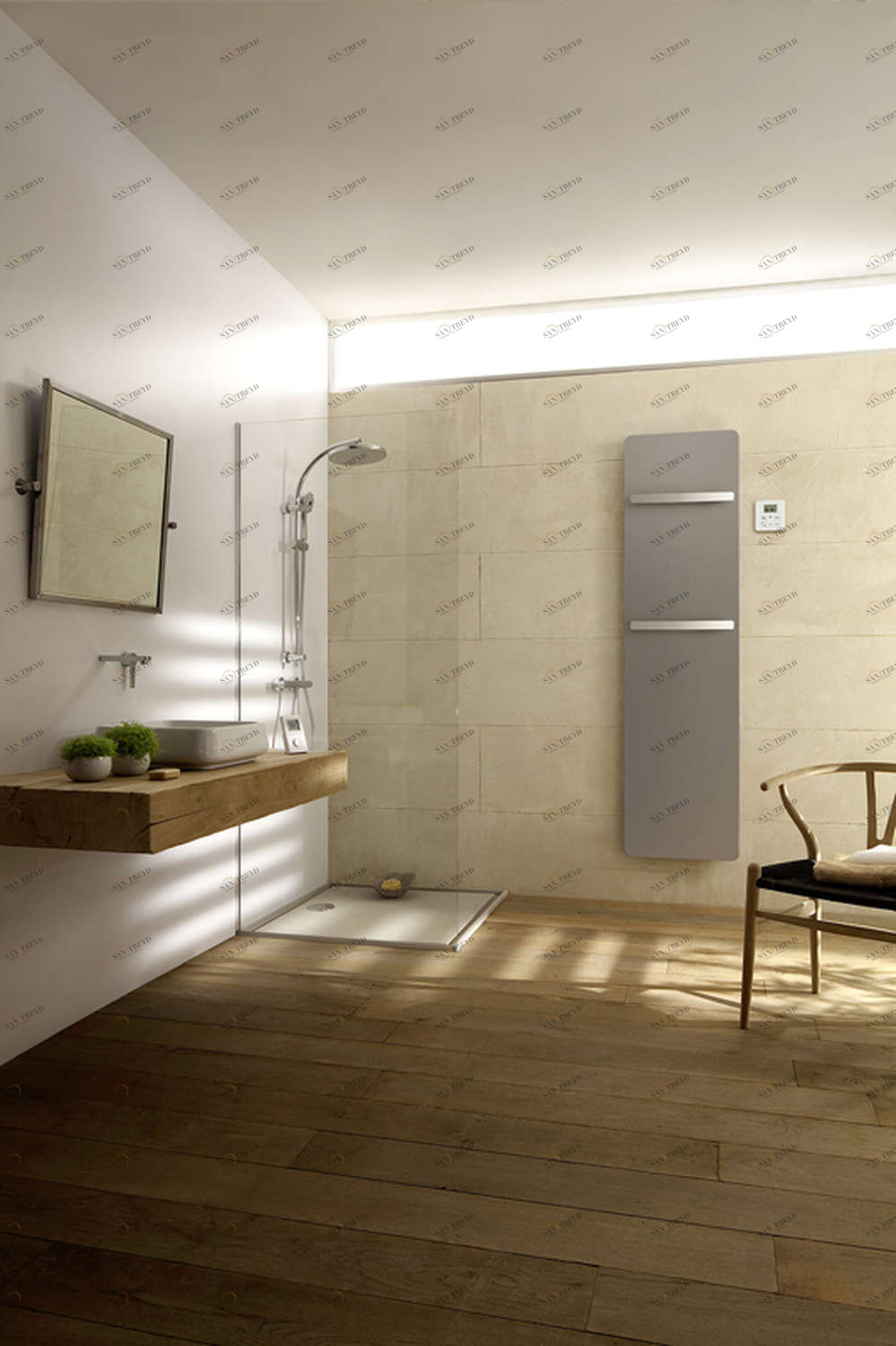 Электрический радиатор TGPA-190-060/GF Plume Aluminium Anodisé Acova 1890 