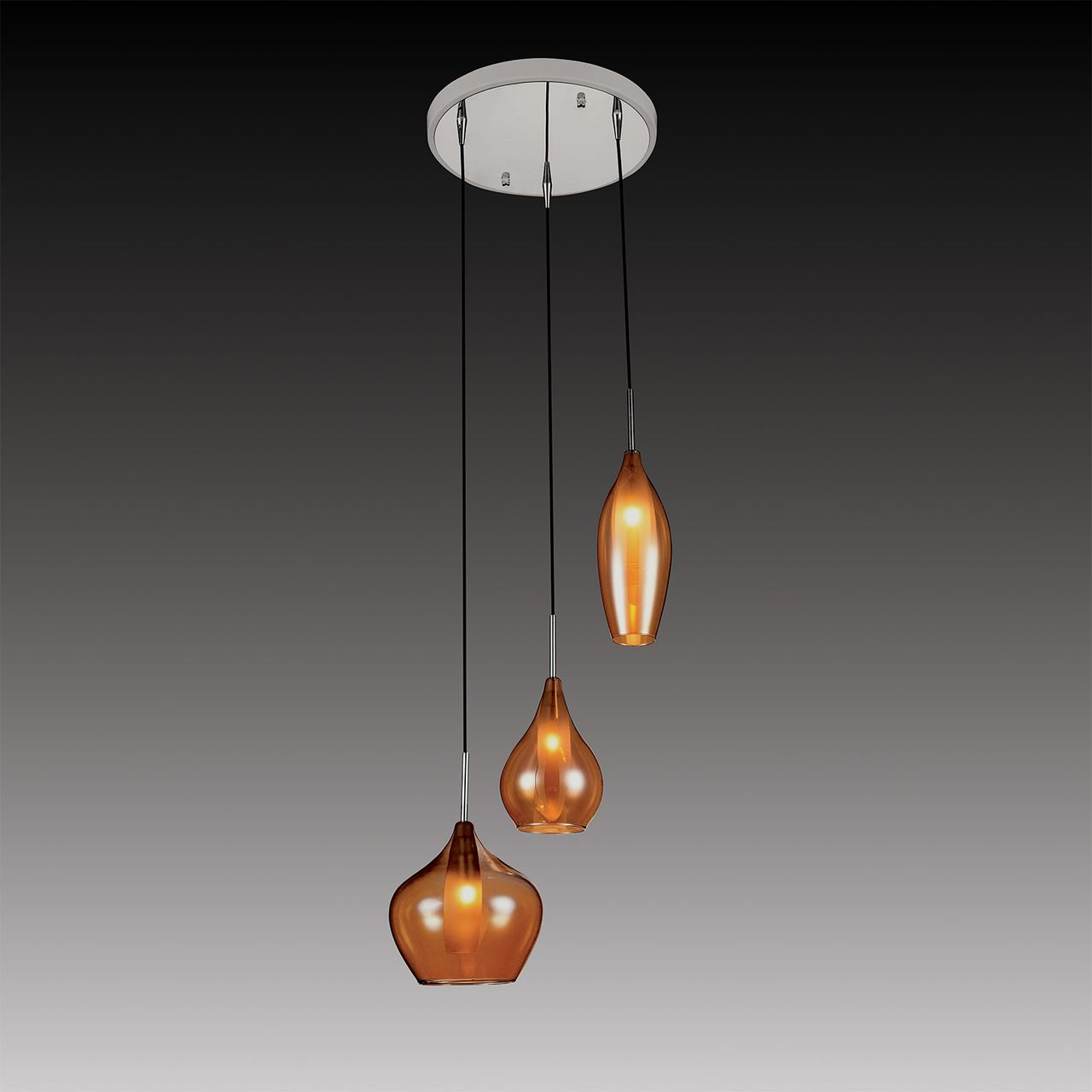 Подвесная люстра Lightstar Pentola 803053 LIGHTSTAR ДИЗАЙНЕРСКИЕ, PENTOLA 056299 Оранжевый  - Вид №2