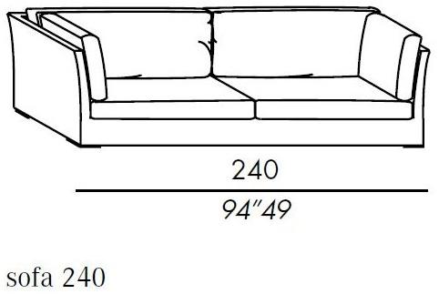 Meridiani Съемный тканевый диван Queen sun-id-1358042 - Вид №1