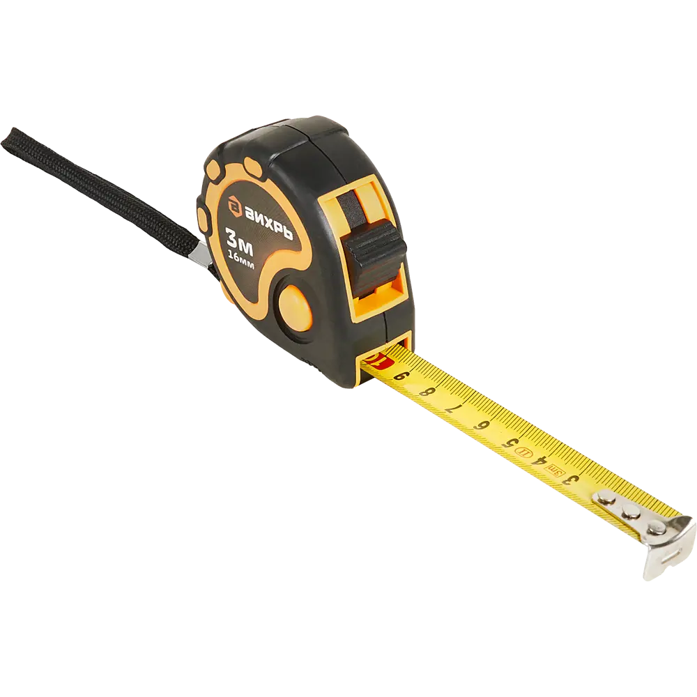 Вихрь Рулетка измерительная 3 метра с контрастной шкалой 85086414 STLM-0058426