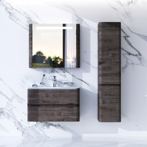 M30FHX0802TF База под раковину подвесная 80 см ящики табачный дуб текстурированная AM.PM Sensation