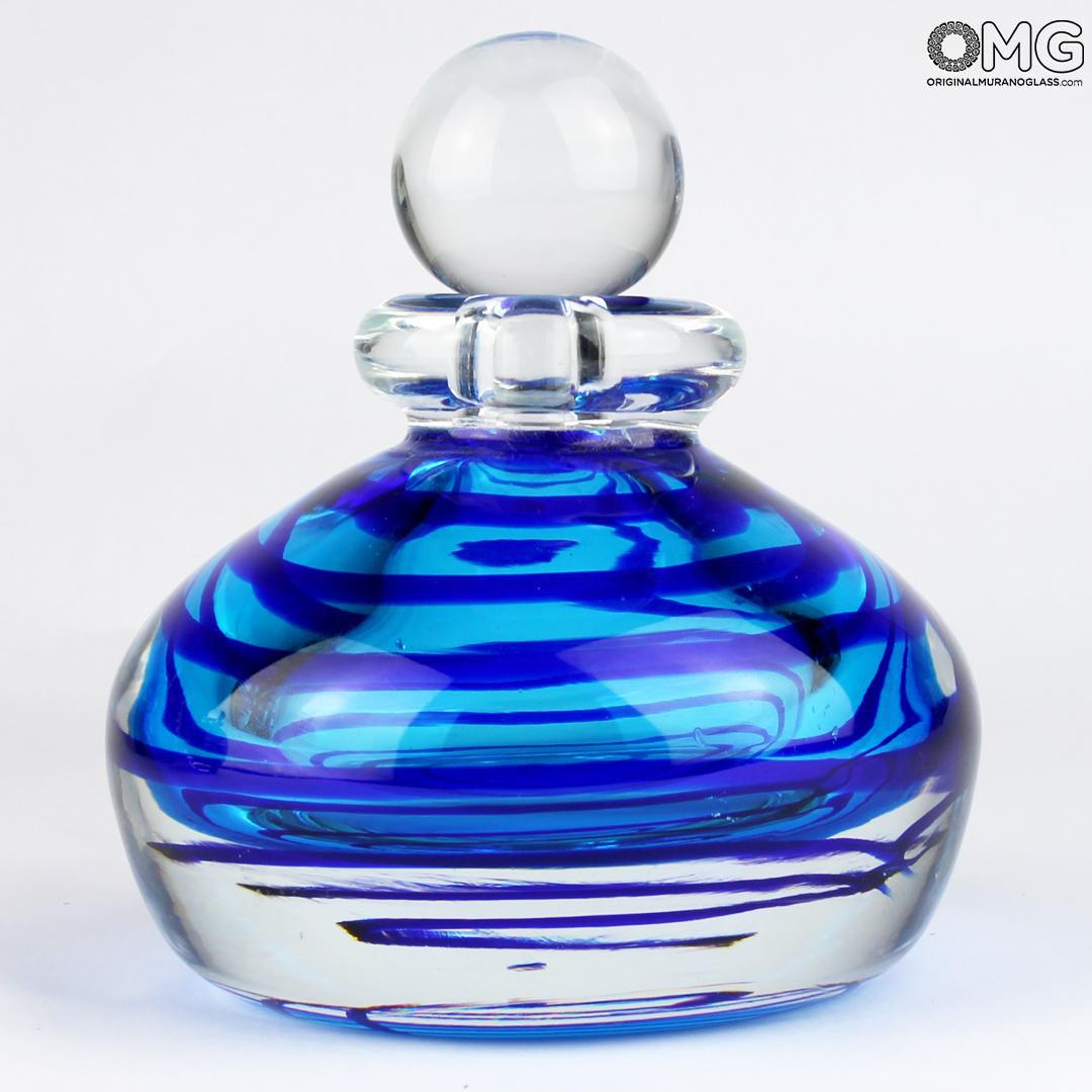 3144 ORIGINALMURANOGLASS Флакон Средиземноморье - соммерсо- Original Murano Glass OMG 12 см  - Вид №1