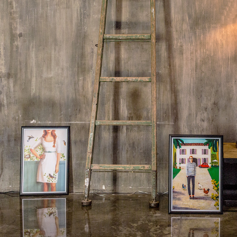 896519347_1818 Арт-постер "Рубашка в полоску и куры" Object Desire  - Вид №4