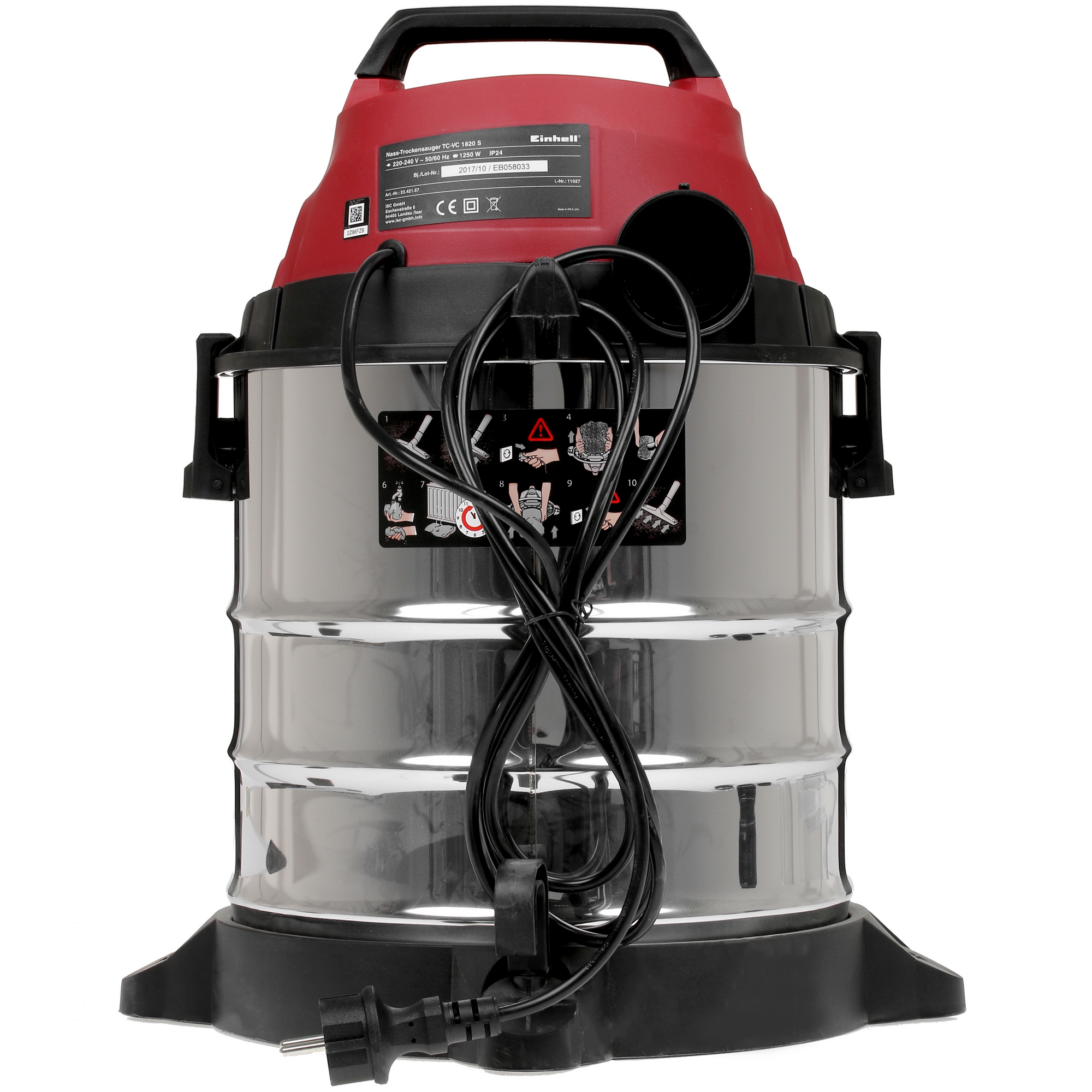 Строительный пылесос  Einhell TH-VC 1820 S 7999288 STDN-0103090 - Вид №5