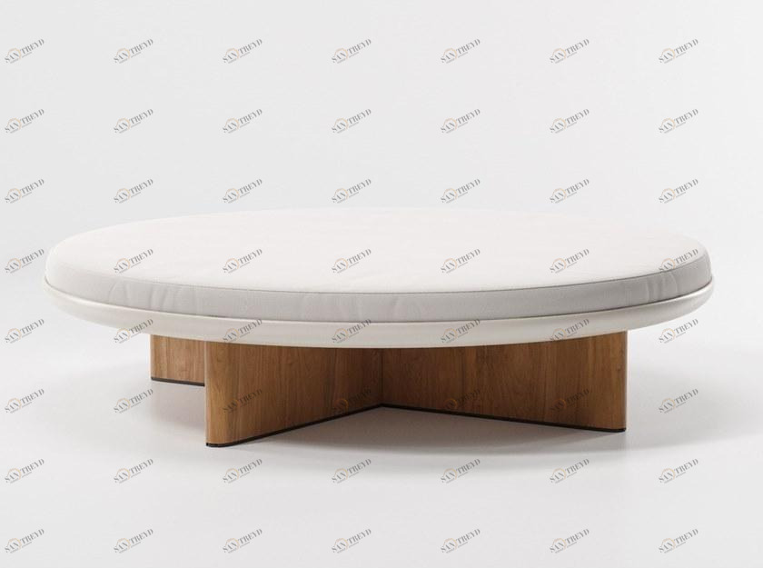 Kettal Круглый садовый пуф из ткани Cala #27340-00a-30