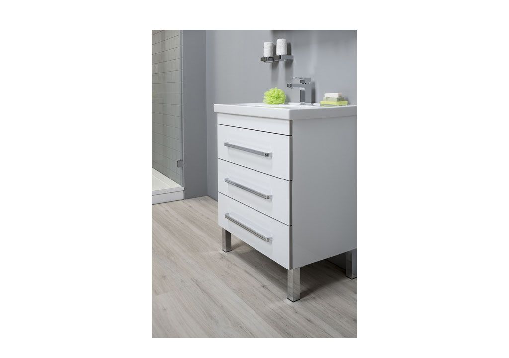 Тумба с раковиной Aquanet Сиена 70 белый (напольный 3 ящика) 0018922500185343 - Вид №7