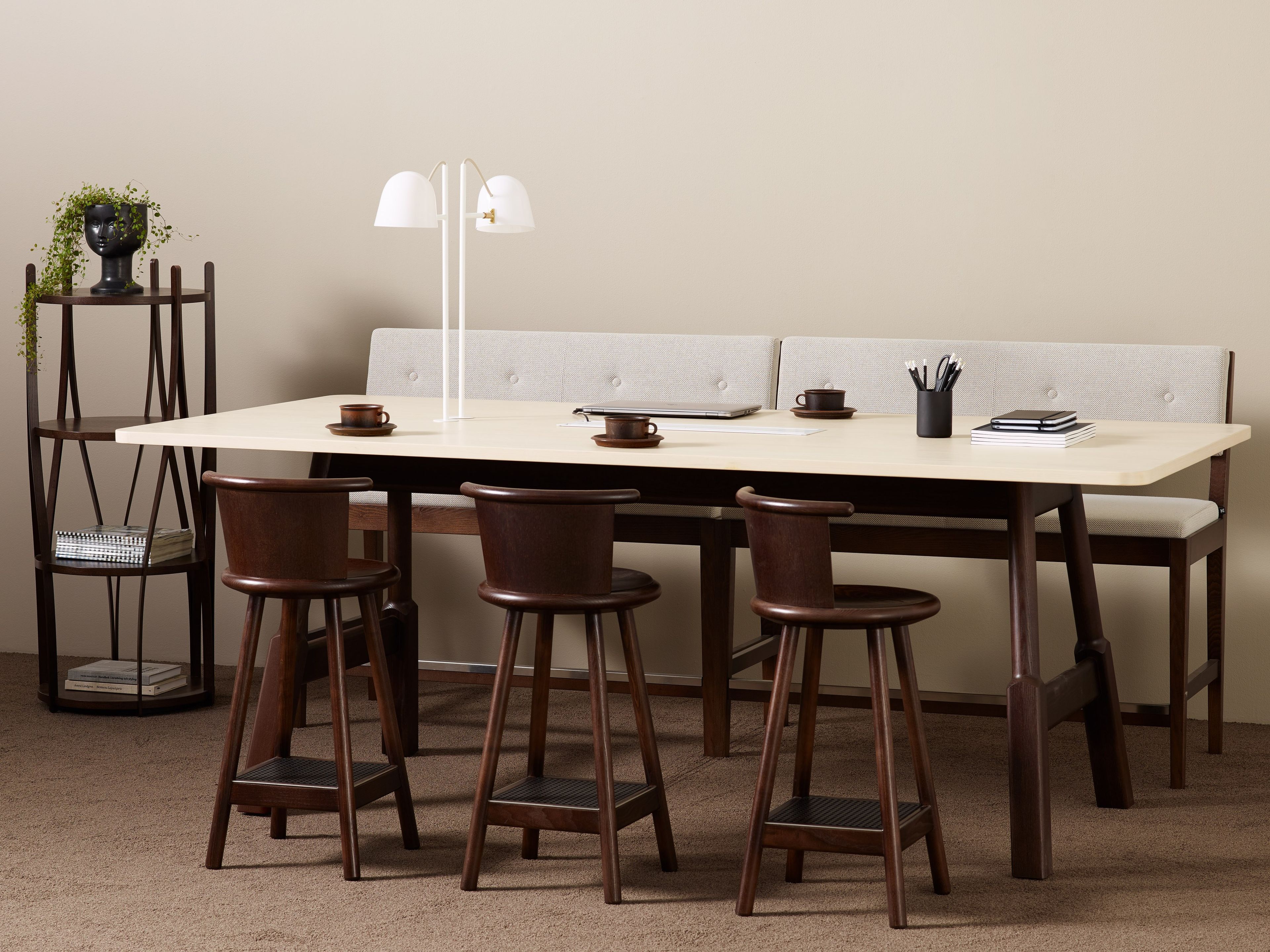 Деревянный прямоугольный стол для совещаний с системой люверсов Karl Andersson Woodwork ARCH-00066020 - Вид №3