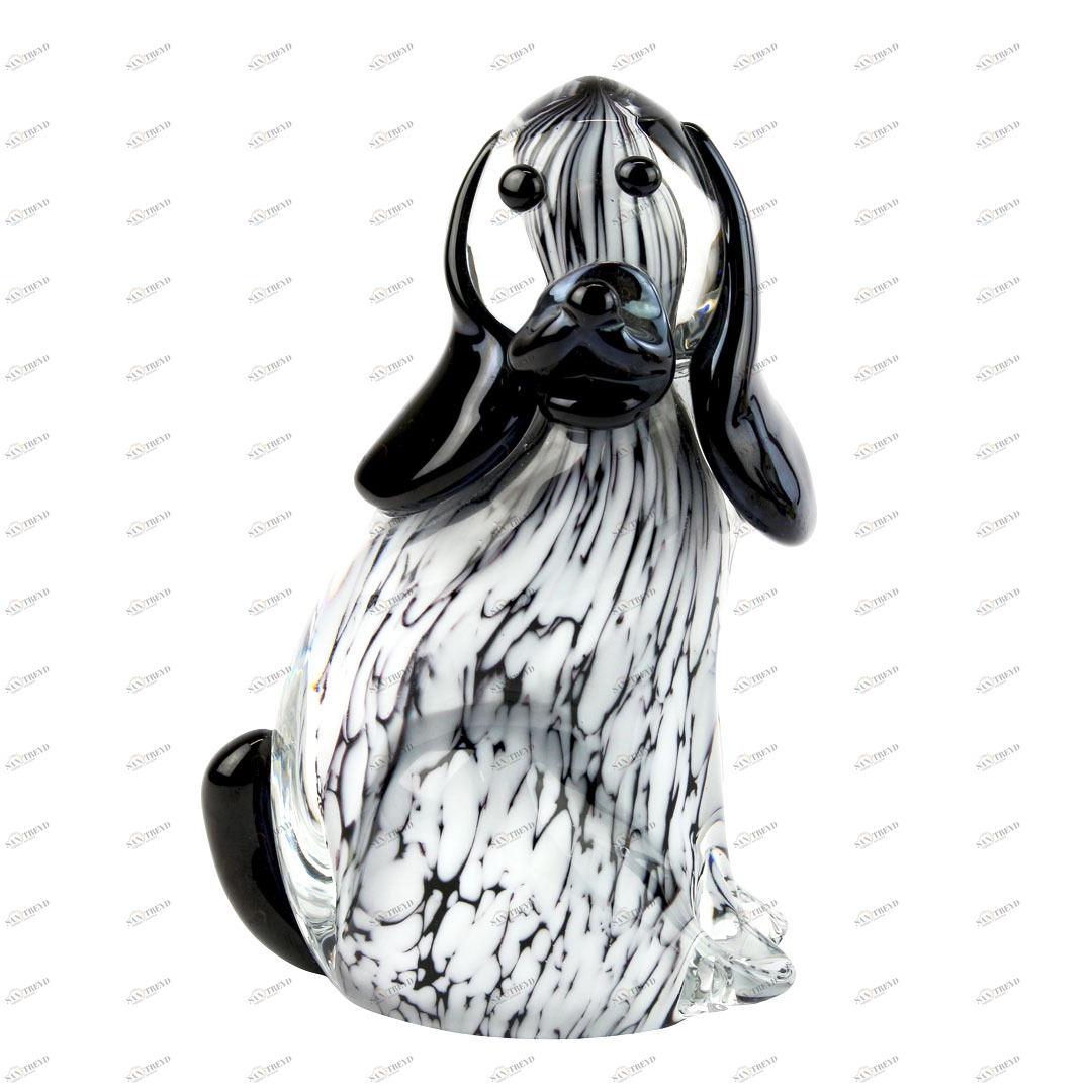 3862 ORIGINALMURANOGLASS Фигурка Собака Далматинец - Животные - муранское стекло OMG 5 см 