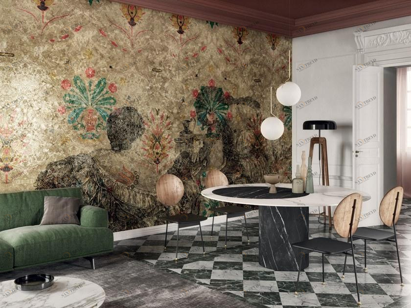 Inkiostro Bianco Обои сусальное золото Goldenwall 2020 Inkcmit2001,2