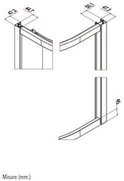 Samo Полукруглая душевая кабина с раздвижной дверью Eccelsa sun-id-1428250 - Вид №3