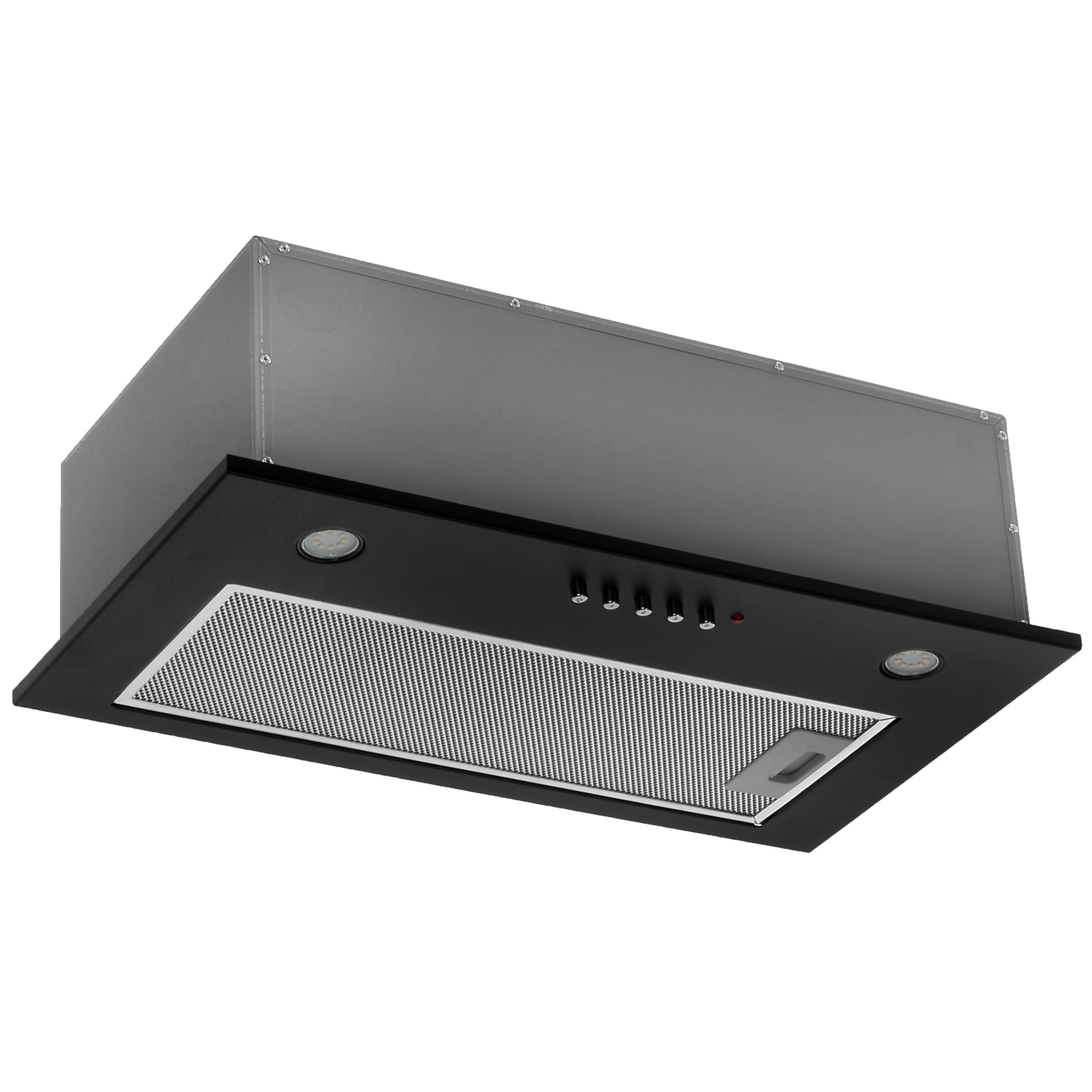 8140415 Вытяжка полновстраиваемая Akpo WK-7 Micra twin черный STDN-0031084