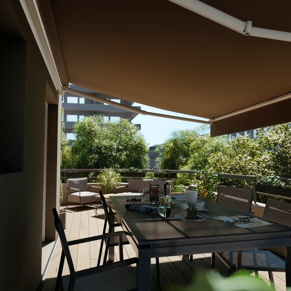 Маркиза механическая Naterial Calima 4x3м цвет серый STLM-2044871 - Вид №8