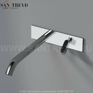 Встроенный смеситель ARUB1116S SQUARE для раковины хромированный