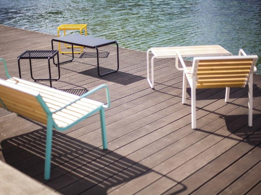 mmcité1 Садовый стул из стали и дерева Stack Stc157/stc257 - Вид №1