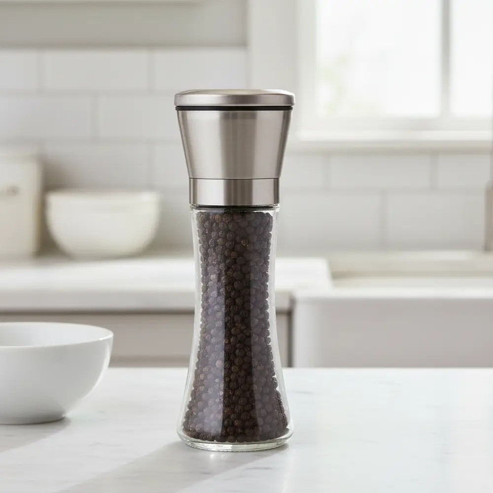 Мельница для специй 0.231 л стекло цвет серебро 89419253 STLM-2150588 Santreyd 