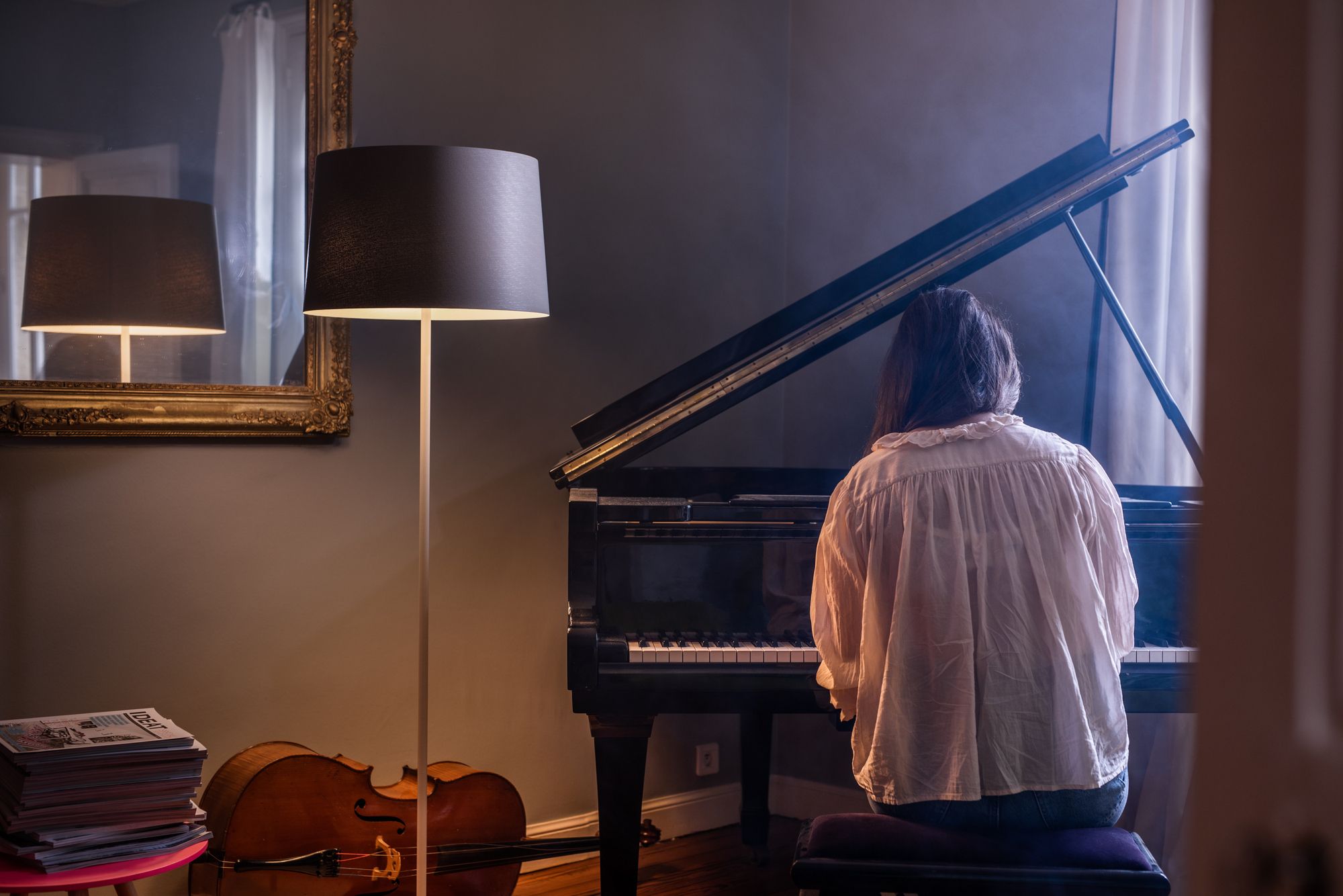 Напольная лампа из композитного материала с металлическим основанием Foscarini ARCH-00011175 - Вид №4