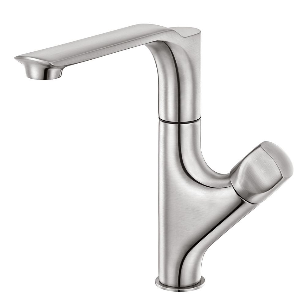 102518063st  Смеситель Myra для раковины - имитация нержавеющей стали - экономия воды Eca  - Вид №1