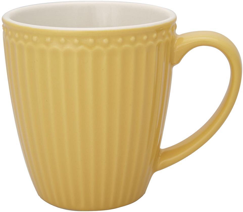 Кружка Alice honey mustard 370 мл Greengate STWMUGAALI4006