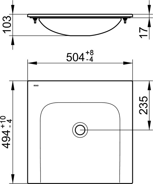 32940315000 Керамический умывальник KEUCO Plan - Вид №2